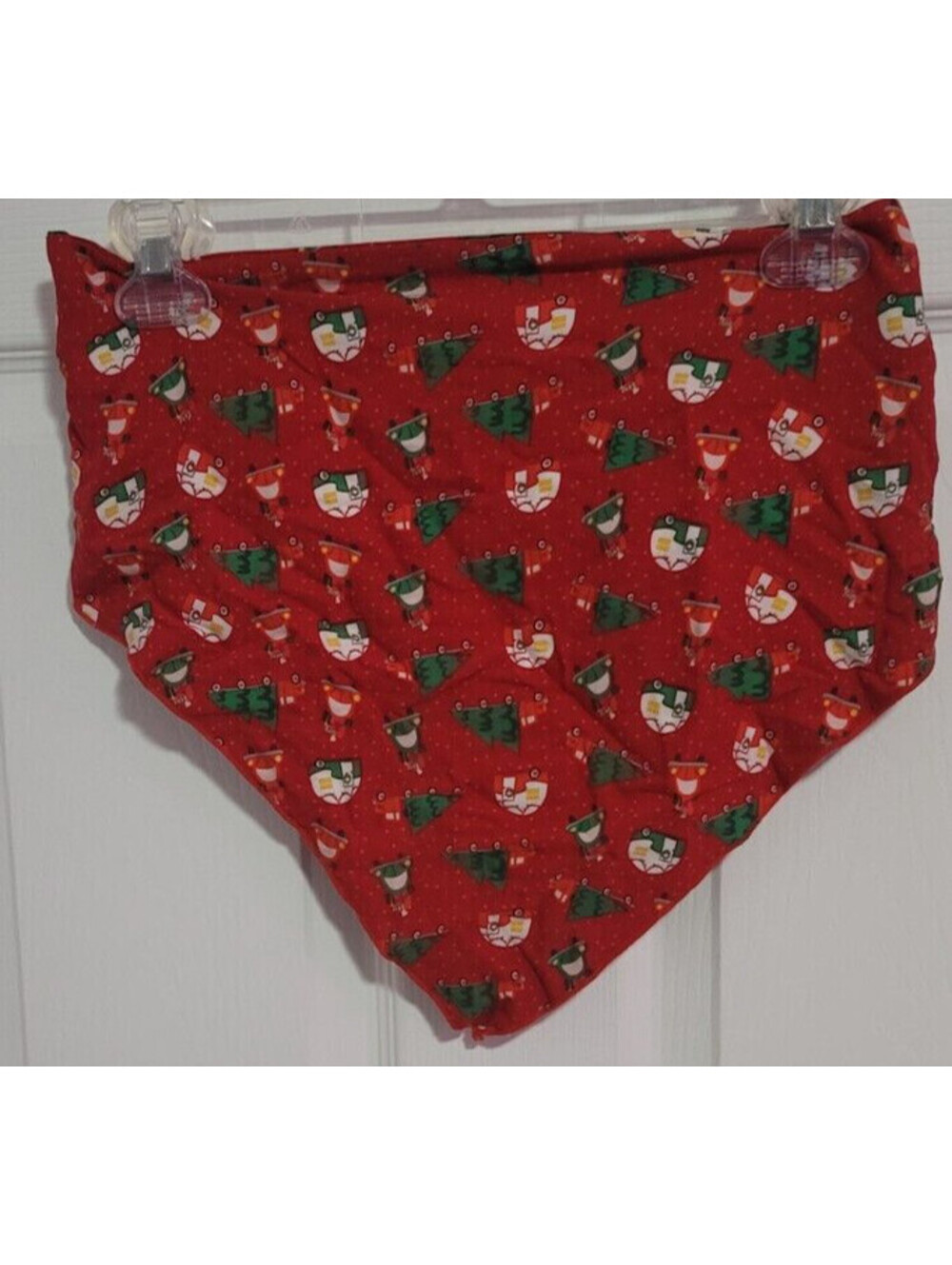 MERRY & BRIGHT CHRISTMAS TREE DOG CAT PET BANDANA LARGE